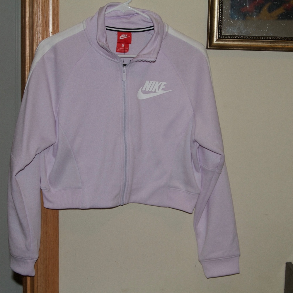 Violet / Purple Nike Crop Zip NWT Size S